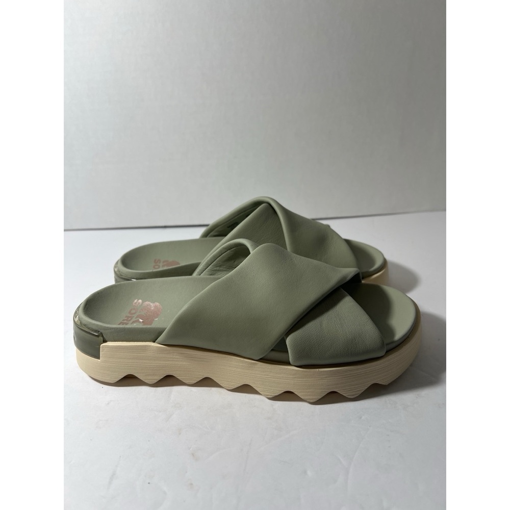 Sorel Women's Green Slide Sandals - Picture 4 of 7